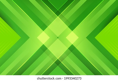green X abstract within background