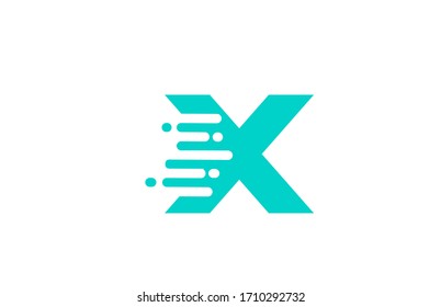 green X alphabet letter logo icon for company and business