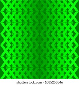 Green X alphabet pattern on green background vector