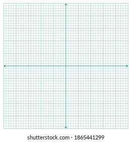 Green x axis and Green y axis on white background