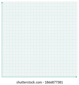 Green x axis and Green y axis on white background