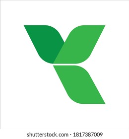 Green Y Logo Letter Vector Illustration