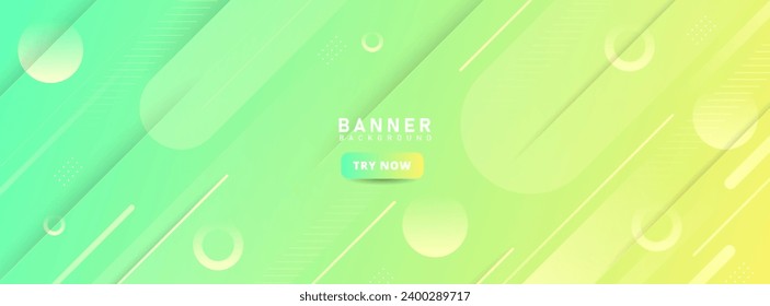 Green and yellow abstarct background. Colorful. Slash effect. Vector design.