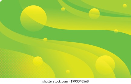 Green and yellow abstract background