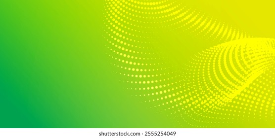 Green yellow abstract background, digital technology speed connect, cyber nano information,  communication, innovation future tech data, internet network connection, Ai big data, line dot illustration
