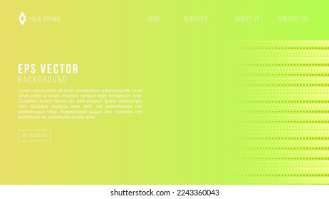 Green yellow abstract background. geometric shapes composition web page. Vector illustration