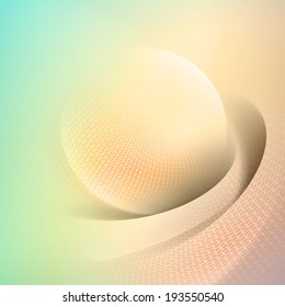 Green and yellow abstract background with  light lines  and shadows. 