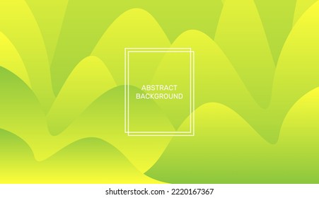 Green and yellow abstract background in minimal style. Creative illustration for poster, brochure, landing, page, cover, ad, promotion. Eps10 vector