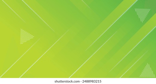 Green and yellow abstract geometric background. Dynamic shapes composition. Vector illustration