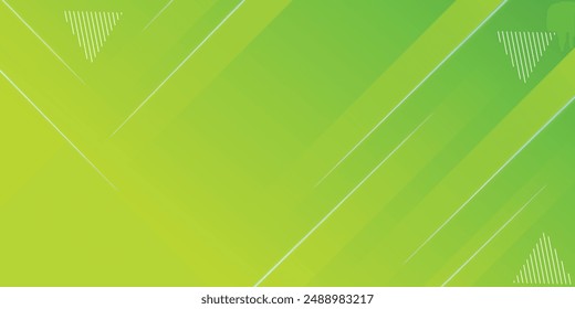 Green and yellow abstract geometric background. Dynamic shapes composition. Vector illustration