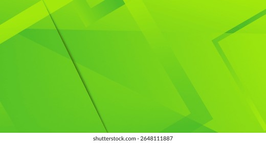 Fondo geométrico abstracto verde y amarillo. Composición de Formas dinámicas. Ilustración vectorial
