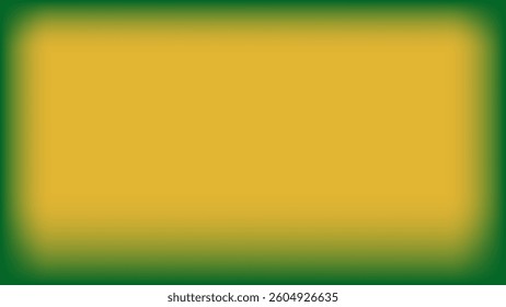 Green and yellow abstract geometric composition with blurred edges