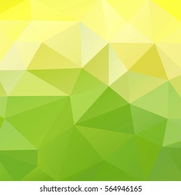 green & yellow abstract poligonal background in vector graphics.