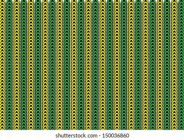 Green and Yellow Abstract Seamless Pattern. Vector