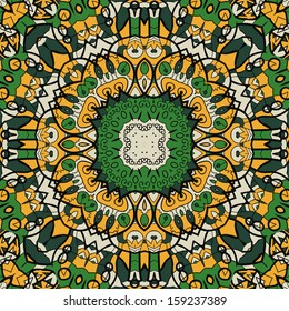 Green and yellow abstract seamless texture full of bright color