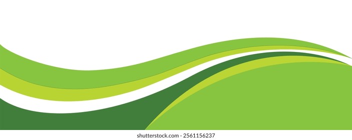 green and yellow abstract wavy background vector illustration isolated design for websites, flyers, brochures advertisement cover, card, banners and posters