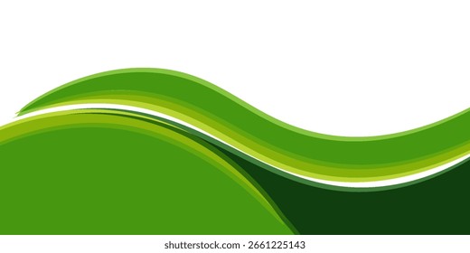 green and yellow abstract wavy background vector illustration isolated design for websites, flyers, brochures advertisement cover, card, banners and posters
