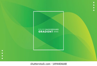 Green and Yellow Background. Abstract Technology or Go Green. Smooth Gradient Background. Awesome for website or Green Template Design.