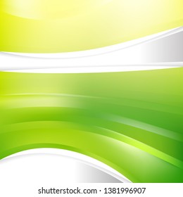 Green and Yellow Background Design Template