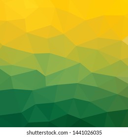 green and yellow background.  geometric design 