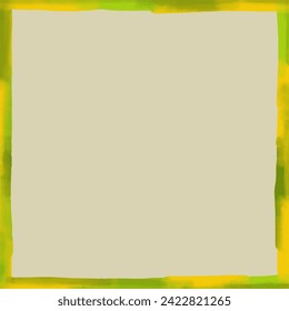 Green and yellow background painted with watercolors, suitable for decorating wallpaper.