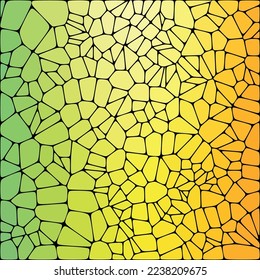 Green and yellow Background from pebbles. Abstract vector template for presentation.