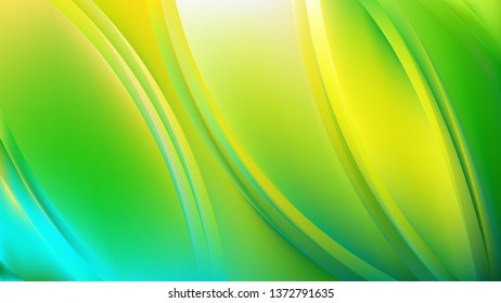 Green and Yellow Background Vector Image