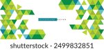 green yellow and blue abstract geometric background. Modern overlapping triangles. yellow blue and green color shapes for your message. Business or tech presentation, app cover template