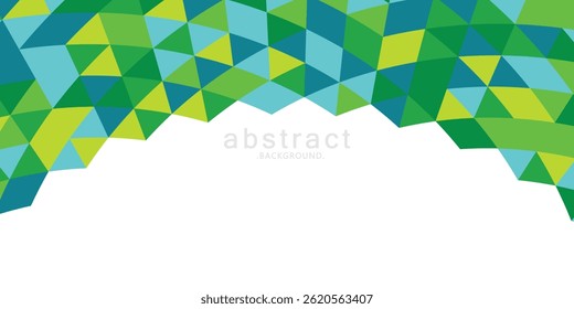 green yellow and blue abstract geometric background. Modern overlapping triangles. yellow blue and green color shapes for your message. Business or tech presentation, app cover template.vector eps10