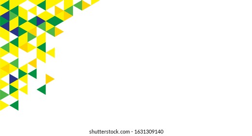 Green yellow blue triangle geometric abstract background for presentation design, banner, flyer, poster, business card and brochure. Vector illustration suit for business, corporate, and talks