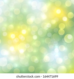 Green & yellow bokeh background