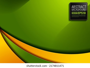 green yellow bright color luxury abstract background, oblique, diagonal lines overlap layer shadow gradients, simple minimal geometric shapes illustration for web banner, flyer cover layout