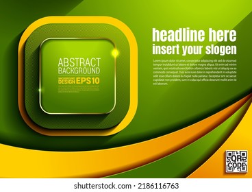 green yellow bright color luxury abstract background, oblique, diagonal lines overlap layer shadow gradients, simple minimal geometric shapes illustration for web banner, flyer cover layout
