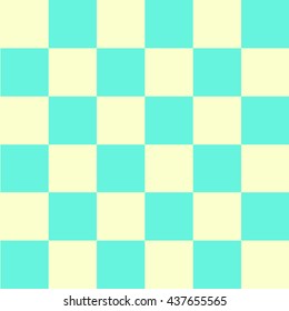 Green Yellow Chess Board Background Vector Illustration