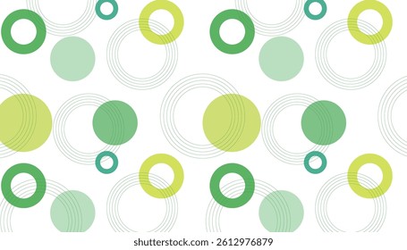 Green and yellow circle banner background. Abstract banner pattern background template. Vector illustration