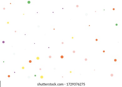 Grüne und gelbe Kreise konfetti fallen auf transparenten Hintergrund. Rund, Punkt Vektor Hintergrund. Abstrakte bunte Konfetti fliegen in der Luft. Vector Ferien-Illustration mit Kreisen Konfetti.