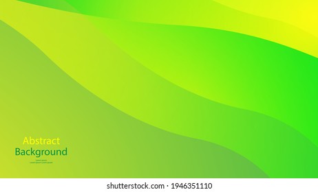 green and Yellow color background abstract art vector 