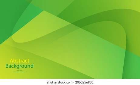 green and Yellow color background abstract art vector 