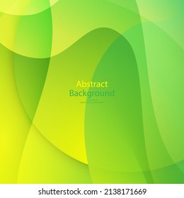 green and Yellow color background abstract art vector