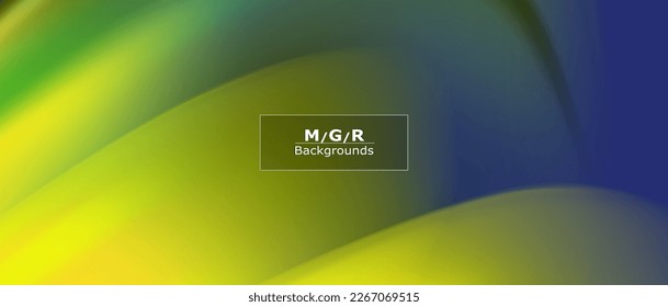 Green and yellow color background abstract art vector