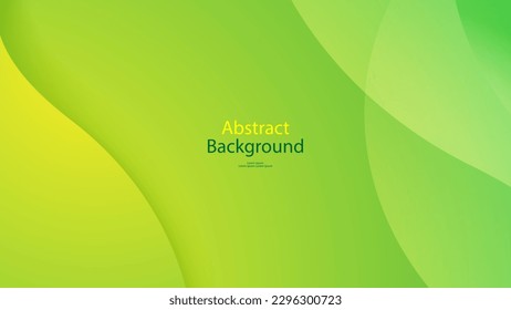 green and Yellow color background abstract art vector
