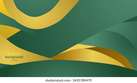 green and Yellow color background abstract art vector