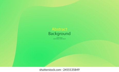 green and Yellow color background abstract art vector