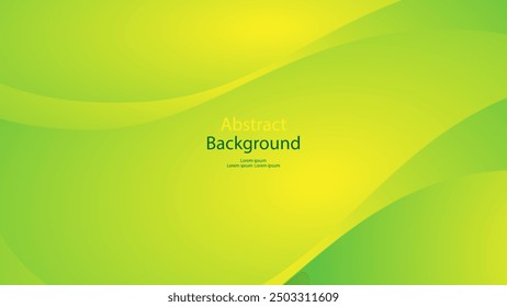 green and Yellow color background abstract art vector