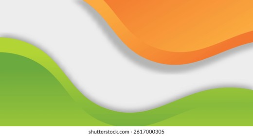 green and Yellow color background abstract art vector
