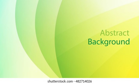 green and Yellow color background abstract art vector 
