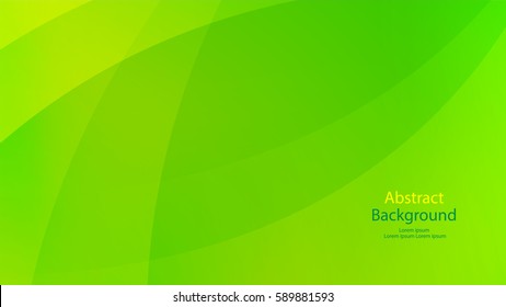 Green and Yellow color background abstract art vector 