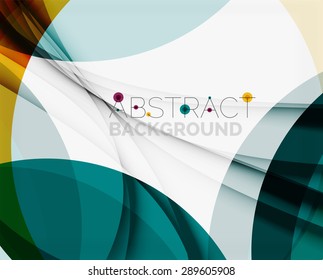 Green and yellow color elegant abstraction for your eco message. Vector illustration