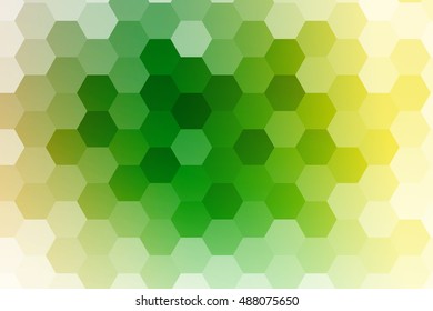 green, yellow color polygonal vector illustration, hexagon design for your ideas. gradient style, for business wallpaper, presentation