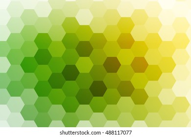 green, yellow color polygonal vector illustration, hexagon design for your ideas. gradient style, for business wallpaper, presentation